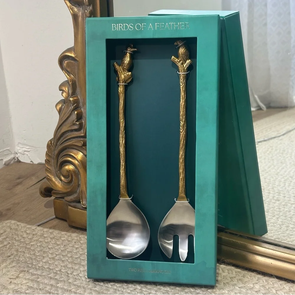 NEW Anthropologie Loro Bird Serving Set NWT